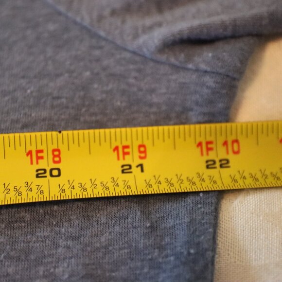 Orvis Heathered Blue 3/4 Sleeve V-Neck Top Linen/Polyester Blend Size Large - Picture 7 of 10